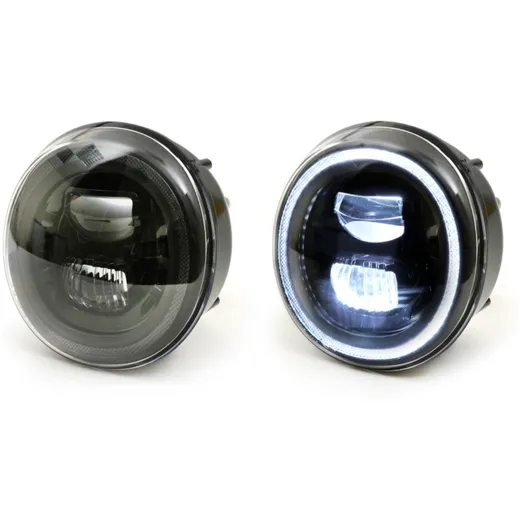 Scheinwerfer Moto Nostra LED HighPower schwarzer Reflektor f_2