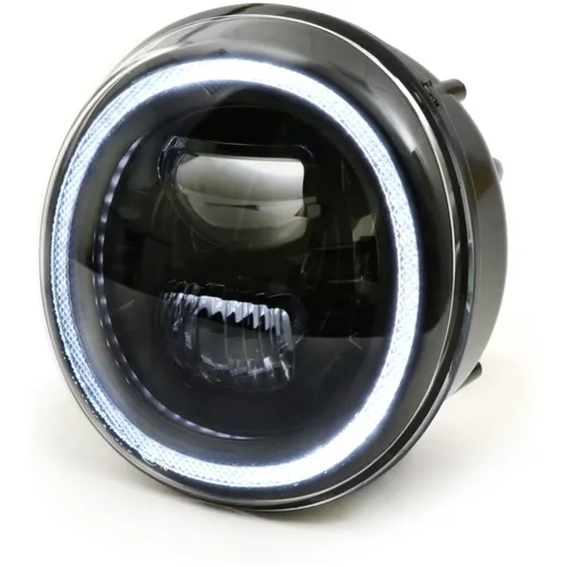 Scheinwerfer Moto Nostra LED HighPower schwarzer Reflektor f_1