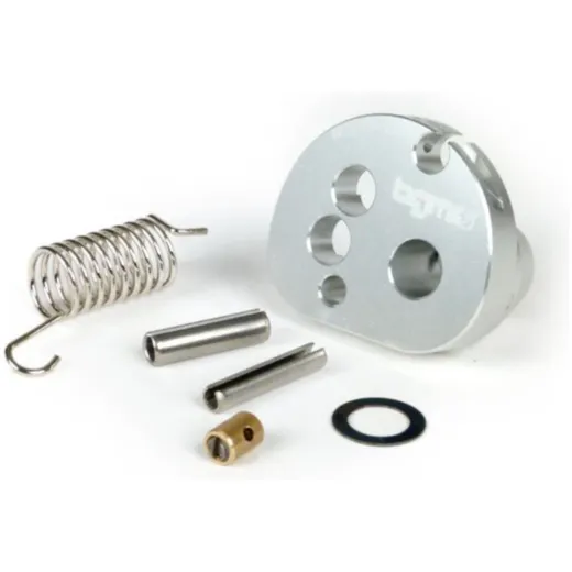 Throttle cable pulley -BGM Pro made by JPP, QUICK ACTION- Lambretta LI, LIS, SX, TV (series 2-3), DL, GP - anodised silver 50774