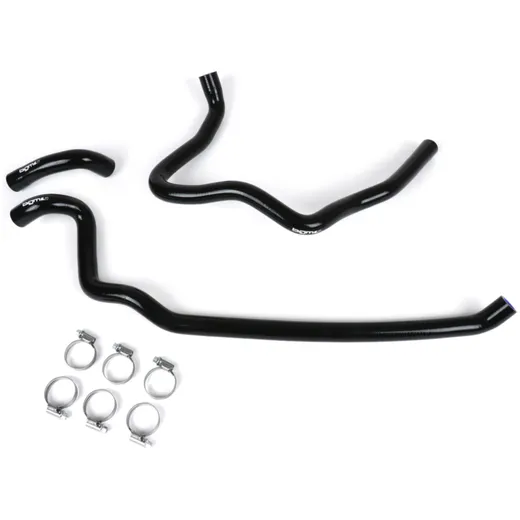 Kühlerschlauch-Set BGM PRO Silikon 180°C Vespa GT 125-200, Vespa GTL 125-200, Vespa GTS 125-300, Vespa GTV 125-250 schwarz 50793