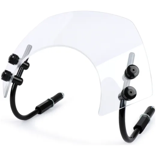 Flyscreen with black brackets -MOTO NOSTRA, w=340mm, h=105mm- Vespa GTS 125-300 HPE (2019-) cc - colourless 50797 Flyscreen with black brackets -MOTO NOSTRA, w=340mm, h=105mm- Vespa GTS 125-300 HPE (2019-) cc - colourless 50797