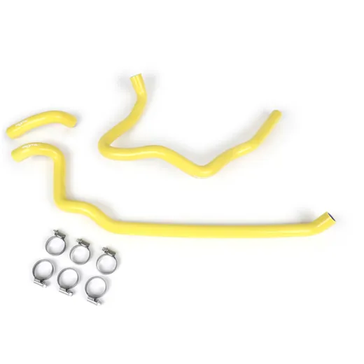 Kühlerschlauch-Set BGM PRO Silikon 180°C Vespa GT 125-200, Vespa GTL 125-200, Vespa GTS 125-300, Vespa GTV 125-250 gelb 50830