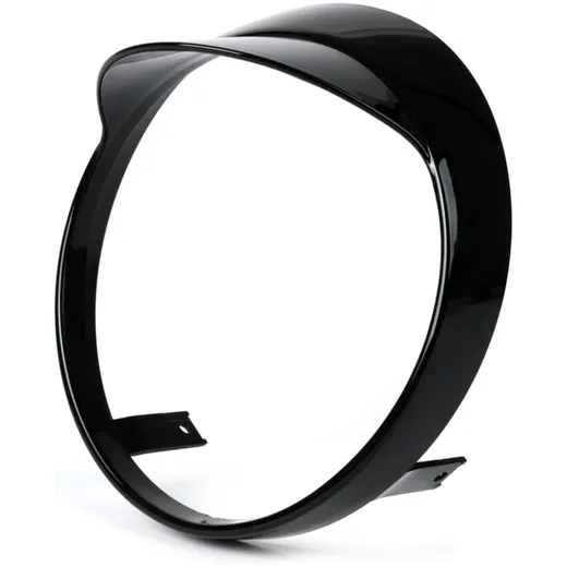 Scheinwerferzierring mit Schirmchen Moto Nostra Vespa GTS 300 HPE (2019-), GTS 125 IGET (2019-) schwarz glänzend 50926