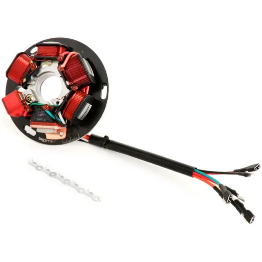 Ignition -BGM PRO stator plate HP V2.5 silicone- Vespa P-range (with battery 1982-1984) - 7 wires 51344