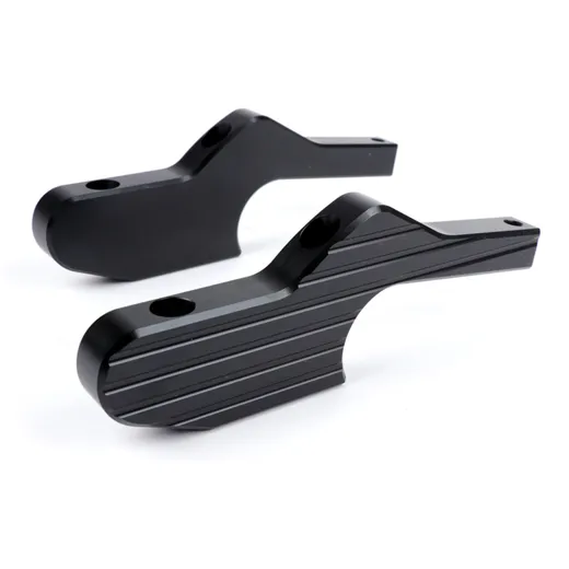 Fußrastenadapter Sozius Moto Nostra CNC, schwarz glänzend Ve_1