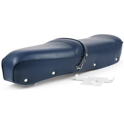Seat -BGM PRO Pegasus with badge and riveted- Lambretta LI, LI S, SX, TV, DL, GP - blue 51366 Seat -BGM PRO Pegasus with badge and riveted- Lambretta LI, LI S, SX, TV, DL, GP - blue 51366