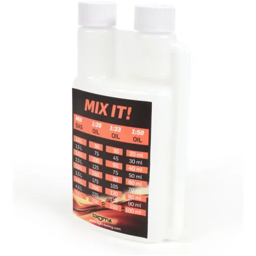 Ölmessbecher Dosierflasche BGM PRO 250ml mit Dosierkammer (10ml) und zwei Verschlüssen 51405 Ölmessbecher Dosierflasche BGM PRO 250ml mit Dosierkammer (10ml) und zwei Verschlüssen 51405