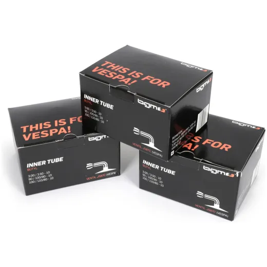 Tube-Kit (3x) -BGM PRO 10 inch- 3.50-10, 100/80-10, 100/90-10 - valve position type Vespa 51424