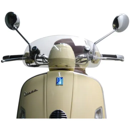 Windschutzscheibe Moto Nostra b=435mm, h=195mm Vespa GTV, GT 60 transparent farblos 51448 Windschutzscheibe Moto Nostra b=435mm, h=195mm Vespa GTV, GT 60 transparent farblos 51448