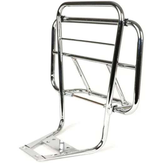 Rack with backrest -MOTO NOSTRA V2- Vespa PX80, PX125, PX150, PX200 - chrome 51498