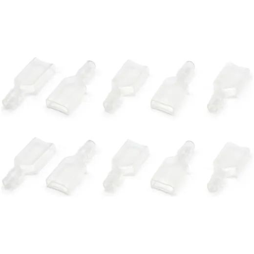 Isolierschlauch für Kabelschuh Flachstecker 6,3mm Ø=0,5-1,0mm² DIN 46248 10stk. 51541