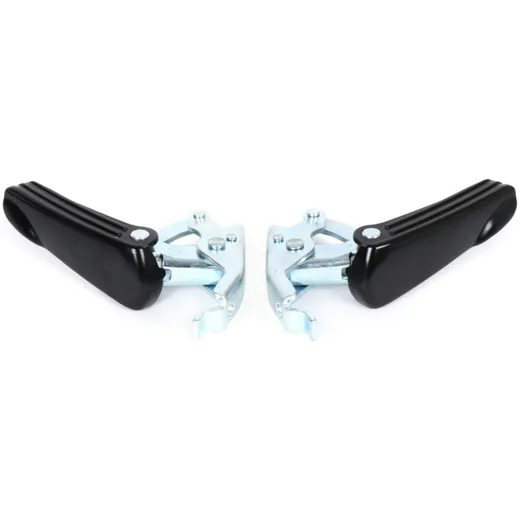 Fußrasten-Set Moto Nostra Vespa GT, GTL, GTS 125-300, GTV schwarz matt/zink 51626