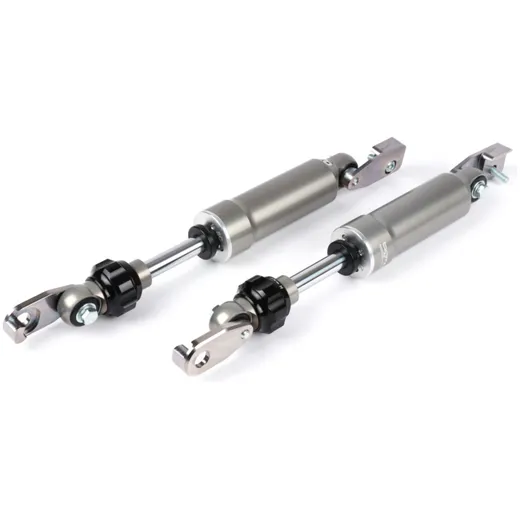 Shock absorber set -BGM Pro F16- Piaggio Ciao , additional shock absorber front, steel grey 51646