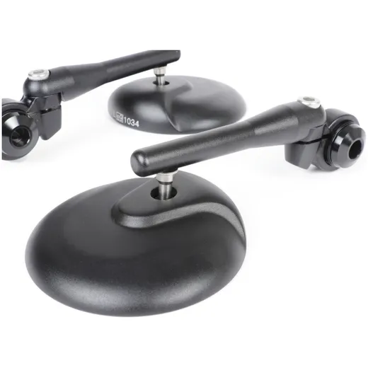 Spiegel Set Moto Nostra 1406, Aluminium CNC, Rund, Lenkerend_1