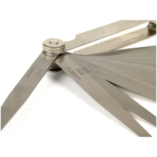 Fühlerlehre Universal 20 Blatt, Metall 0.05-1.00mm + 0.002-0_2