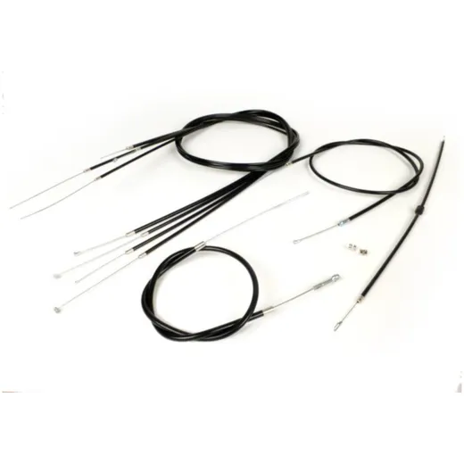 Cable set -BGM ORIGINAL, PE inner liner- Vespa P-range (-1984) - black 51870 Cable set -BGM ORIGINAL, PE inner liner- Vespa P-range (-1984) - black 51870