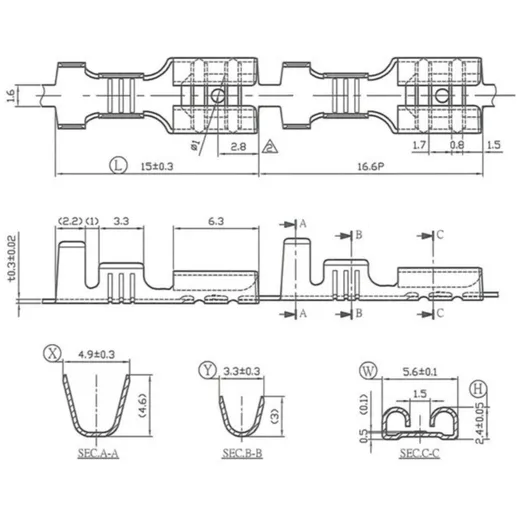 Kabelschuh Flachsteckhülse 4,8mm Ø=0,5-1,0mm² DIN 46247 10st_1