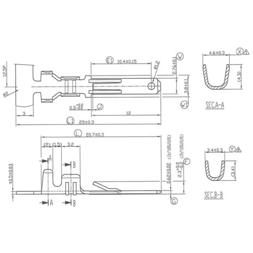 Kabelschuh Flachstecker 2,8mm Ø=0,5-1,0mm² DIN 46244 10stk. _1
