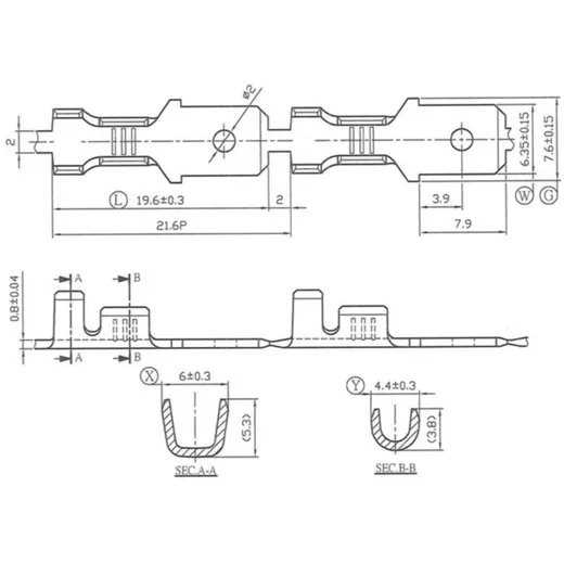Kabelschuh Flachstecker 6,3mm Ø=1,0-1,5mm² DIN 46248 10stk. _2