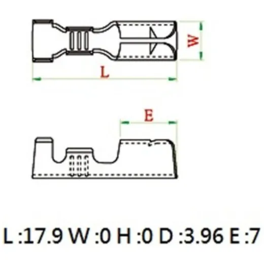 Kabelschuh Rundsteckhülse 4mm Ø=0,5-1,0mm² 10stk. 52117_1