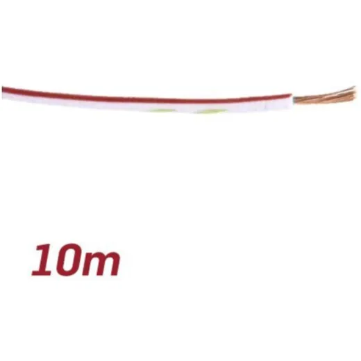 Elektrokabel Universal 0,85mm² 10m Weiss/Rot 52150_1