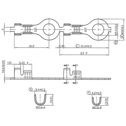 Kabelschuh Ringöse 5,7mm Ø=1,0-1,5mm² 10stk. 52187_1