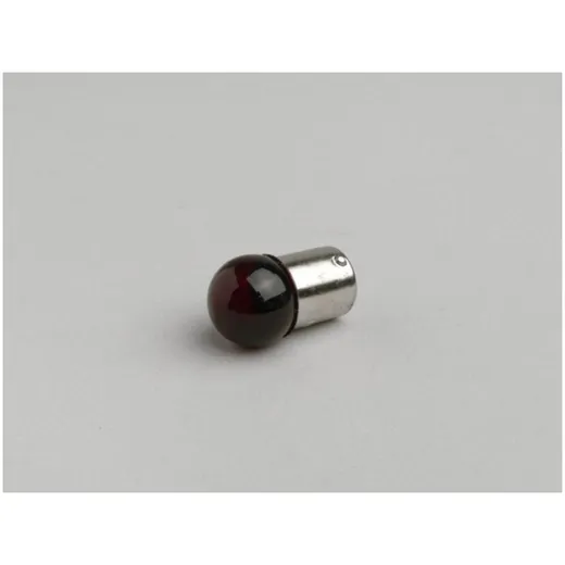 Light bulb -BA15s (straight pins) - 12V 10W - red 52202