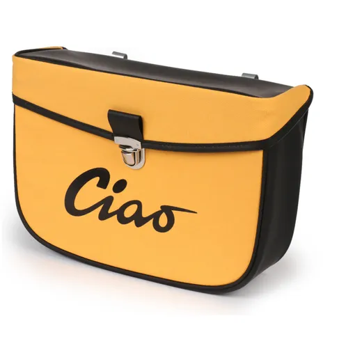 saddle bag Moto Nostra Ciao black-yellow 52214