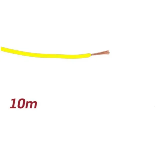 Electric wire -UNIVERSAL 0.85mm²- 10m - yellow 52218_1