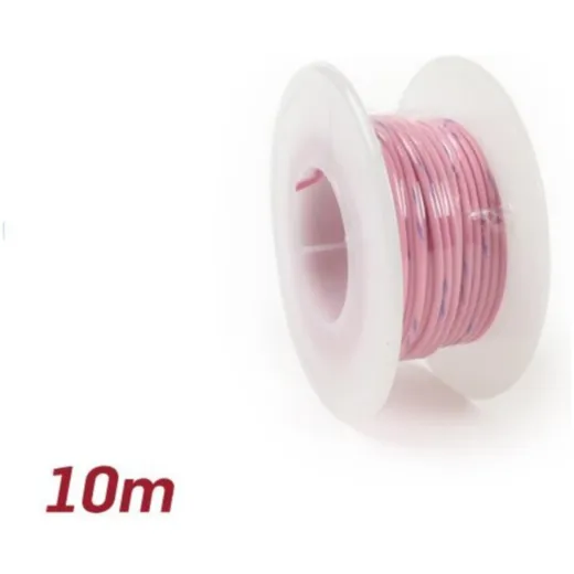 Elektrokabel Universal 0,85mm² 10m Rosa 52221