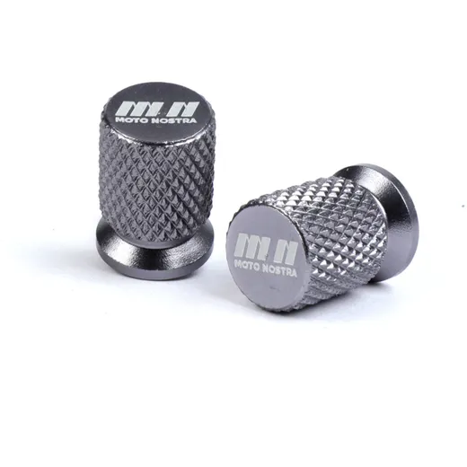 Valve caps -MOTO NOSTRA, CNC, grey- 52340
