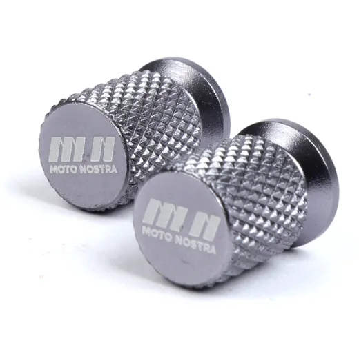 Ventilkappen Moto Nostra CNC, grau- 52340_2
