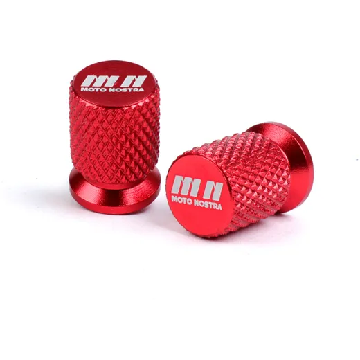 Valve caps -MOTO NOSTRA, CNC, red- 52343