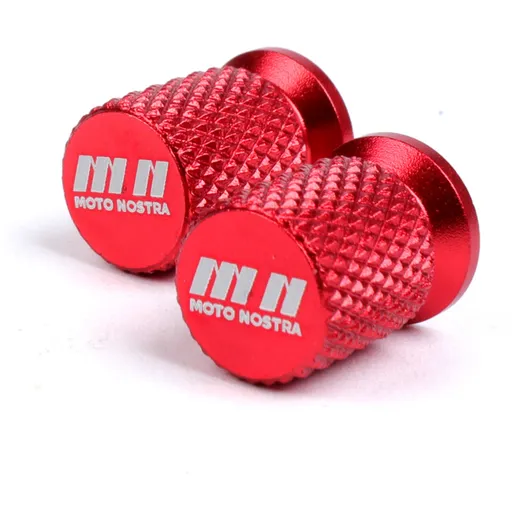 Ventilkappen Moto Nostra CNC, rot- 52343_2