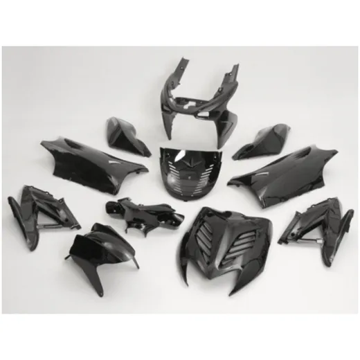 fairing kit 11-piece black metallic for Yamaha Aerox, MBK Nitro 50cc, 100cc 2-stroke 52399