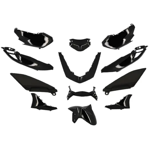Verkleidungskit 12-teilig schwarz glänzend für Yamaha N-Max 125, 155i 2021- 52409