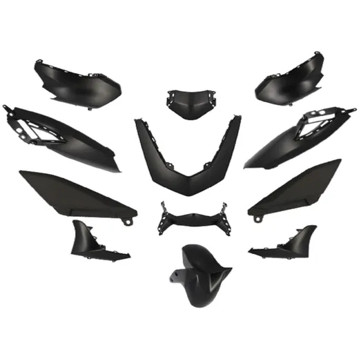 bodywork kit 12-piece black matt for Yamaha N-Max 125, 155i 2021- 52410