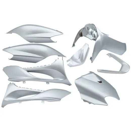 fairing kit EDGE 9-piece silver metallic for MBK Mach G, Yamaha Jog R, Jog RR 50cc 2-stroke 52516