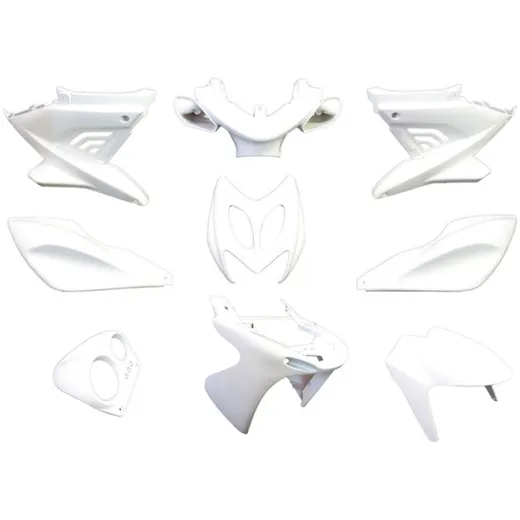 Verkleidungskit EDGE 9-teilig weiß matt für Yamaha Aerox, MBK Nitro 52524