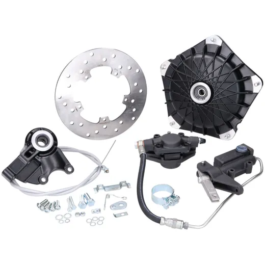Scheibenbremse-Set GRIMECA Classic NT Stumpf d=16mm schwarz Netz-Muster teilhydraulisch für Vespa P80-150X, ?P200E, ?PX80-150E 5