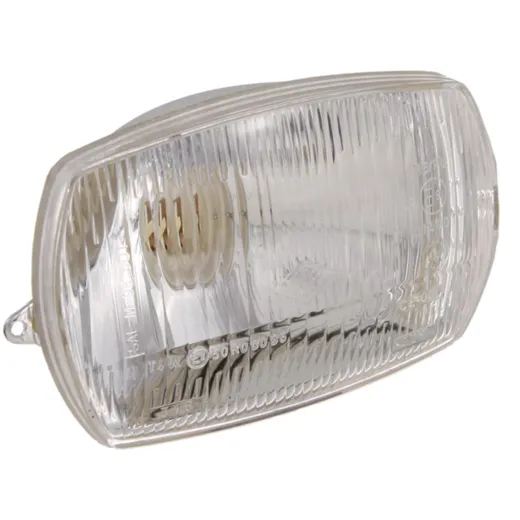 Square headlight 90x140mm with high beam and parking light for Vespa 50 Special/Elestart 52912 Square headlight 90x140mm with high beam and parking light for Vespa 50 Special/Elestart 52912