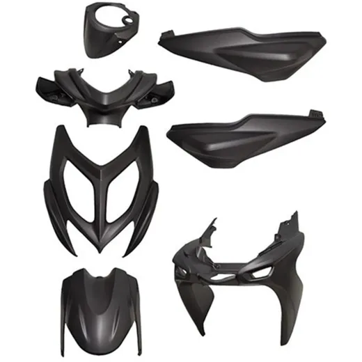 Verkleidungskit 7-teilig schwarz matt für Yamaha Aerox, MBK Nitro 2013-2017 53121