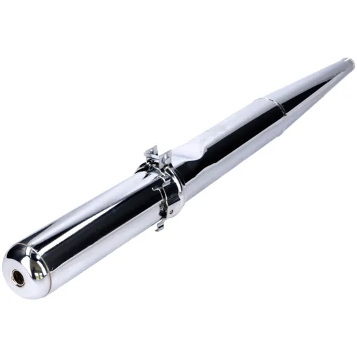 exhaust chrome 28mm with baffle plate for Simson S51 Enduro, S70 Enduro 53166