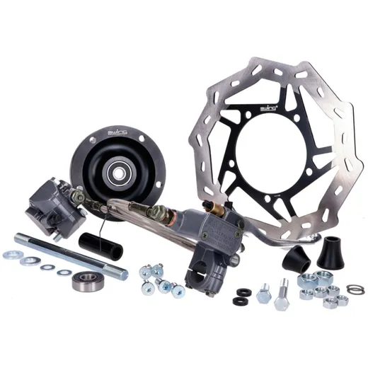 Scheibenbremse Set swiing EBR hydraulisch schwarz Gussfelge für Piaggio Ciao 53422 Scheibenbremse Set swiing EBR hydraulisch schwarz Gussfelge für Piaggio Ciao 53422