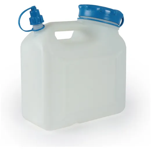 Wasserkanister 6L Weithals Hünersdorff HD PE, natur (transparent) mit UV-Schutz 53526