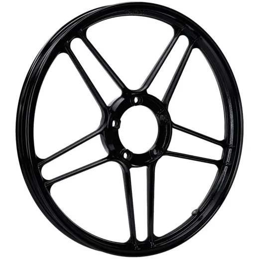 Felge Aluminium schwarz glänzend 17 Zoll Schwarz Vorne, hinten für Puch Maxi 53569