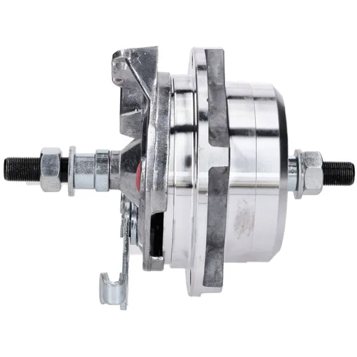 Wheel hub complete with brake anchor plate for Grimeca cast _2