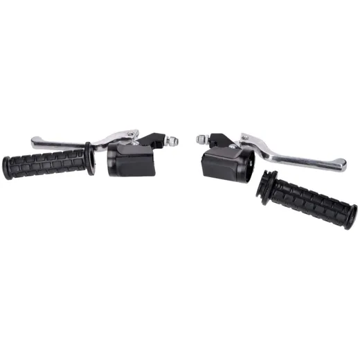 Handle fittings set left and right for Hercules, Kreidler, Sachs, Zündapp 53606