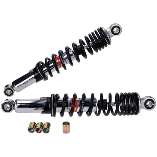 Shock absorber set YSS black chrome 320mm for Puch Maxi, Tomos 53609