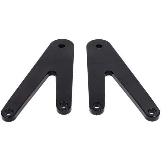 Pillion footrest set CNC black with bracket for Beta RR 50, _1